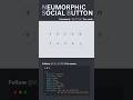 Animated Neumorphic Buttons | Glowing Cursor + Hover Effect | HTML CSS JavaScript 😱 #neumorphic