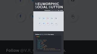 Animated Neumorphic Buttons | Glowing Cursor + Hover Effect | HTML CSS JavaScript 😱 #neumorphic