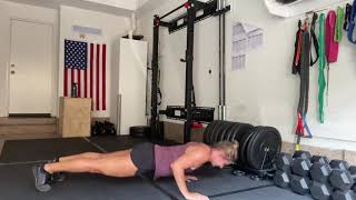 Yoga Push Up + Alternating Toe Touch