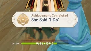 Genshin Impact 5 8 Secret Quest Achievement She Said "I Do"