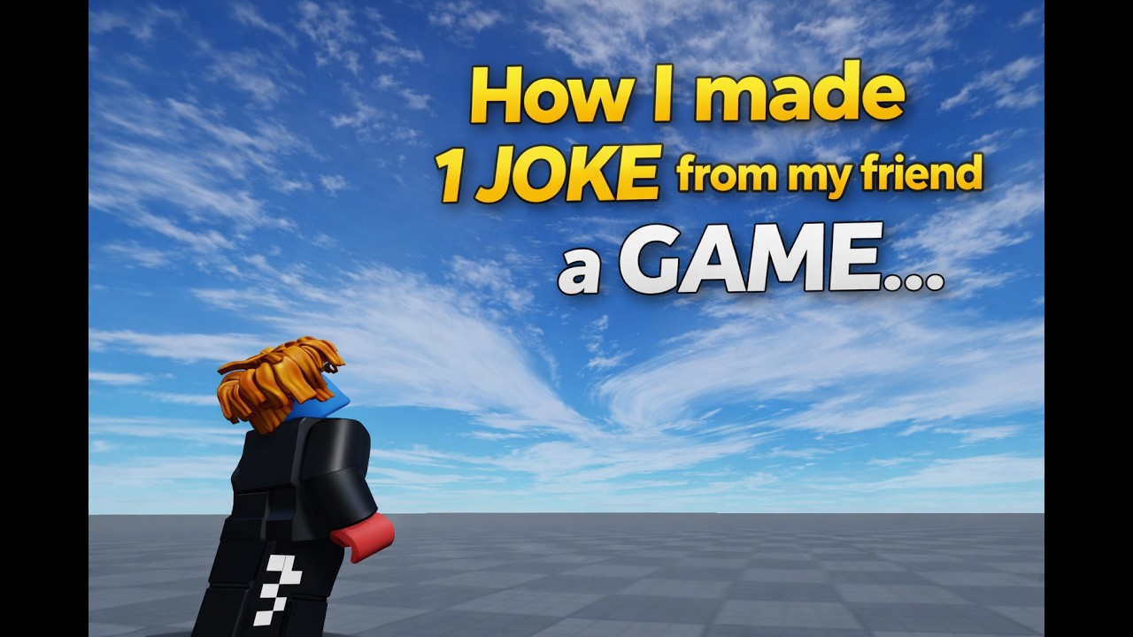 I Turned 1 Joke With My Friend Into a Roblox Game… 😭 - YouTube