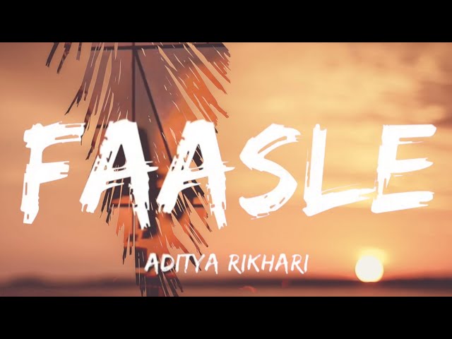 Faasle (Instrumental) - Aditya Rikhari - Karaoke class=