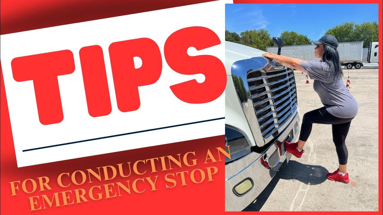 Conducting an emergency roadside stop In any commercial vehicle CDL drivers safety first