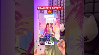 GTA 6 Trailer 3 Kab Aayega?! 😳 #shorts
