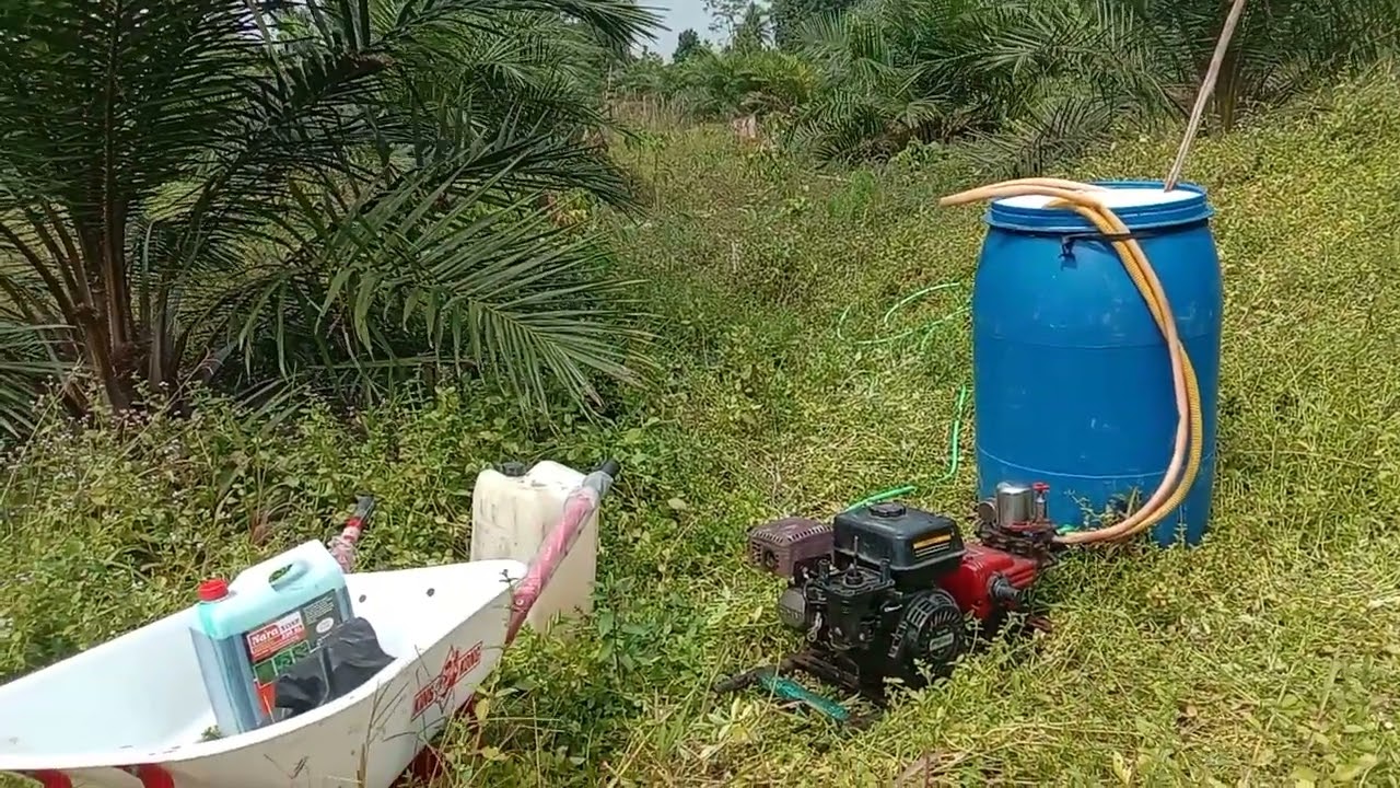2 hektar 1 hari nyemprot 6 jam kerja