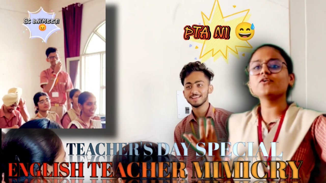 Mimicry of English teacher by Talented girl Navdeep kaur at school 🔥🔥 you can't stop laughing 😆 🤣