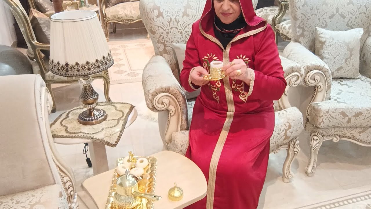 دبارة ليلة النصف من رمضان 🌙كسكسي باللحم متاع العادة والسنة 👌 مع قهيوة ☕  عربي وقعيدة مزيانة ☺️