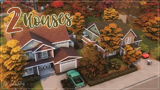 2 дома🏠🍂│Строительство│2 Houses│SpeedBuild│NO CC [The Sims 4]