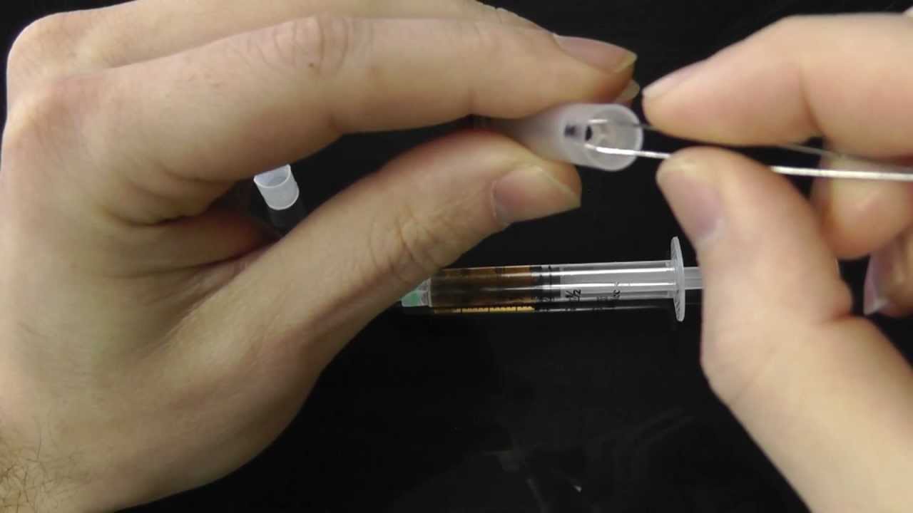 How to fill a CE3 Smokymizer with a syringe