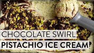 Chocolate Swirl Pistachio Ice Cream | Sally's Baking
