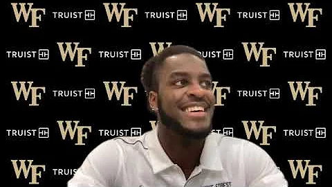 Wake Forest pre-UVA press conference with Luiji Vi...