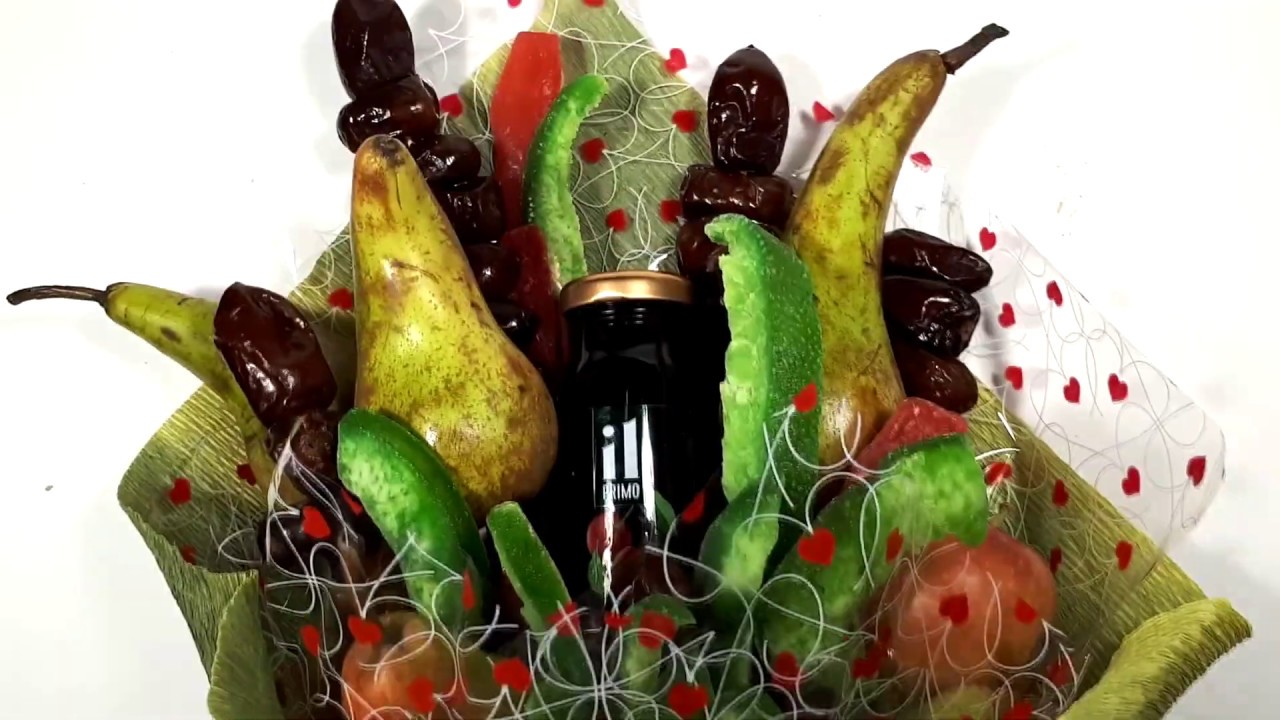 БУКЕТ с цукатами своими руками. Вкусный подарок ► Fruit bouquet DIY