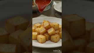 😋 Homemade Patatas Bravas #Shorts #SpanishRecipe #Cooking #Kitchen #Viral #recipe #easyrecipe