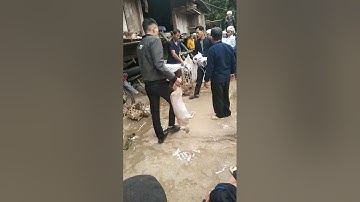 Mũa ngựa của bản xác dân tộc nùng  trong ngày đám tang