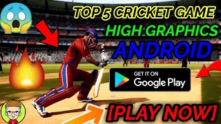 TOP 5 CRICKET GAME FOR ANDROID || HIGH GRAPHICS CRICKET GAME IN 2018 FOR ANDROID . screenshot 5