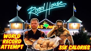 TEXAS ROADHOUSE ALL TIME RECORD | MOST ROLLS EATEN | 10k SPECIAL