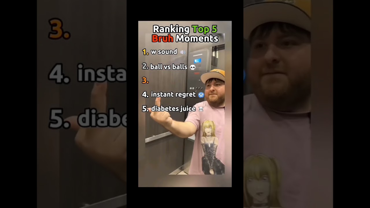 Ranking TOP 5 BRUH Moments #shorts #ranking #funny