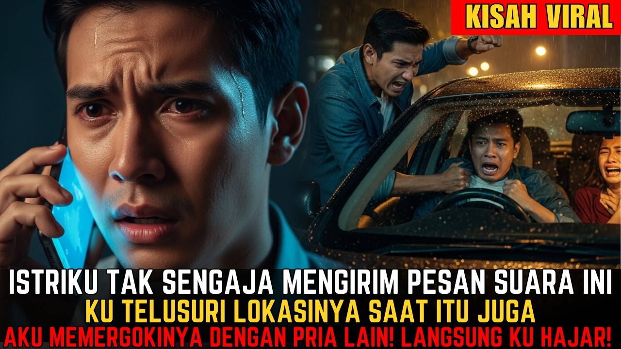 AKU MEMERGOKI ISTRIKU BEGINI DENGAN PRIA LAIN DI MOBIL GARA-GARA DIA SALAH KIRIM PESAN SUARA PADAKU!