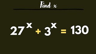 Can you Solve this Nice exponential equation | find the value of x