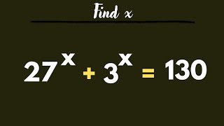 Can you Solve this Nice exponential equation? | find the value of x