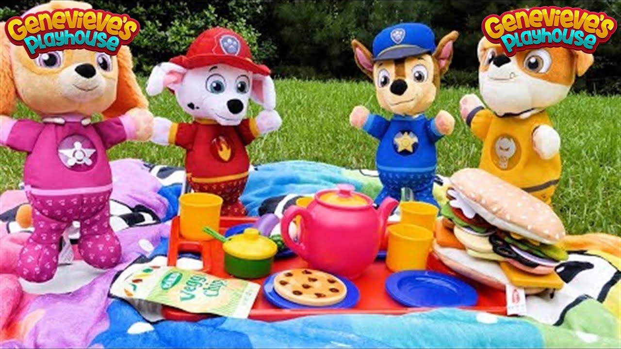 Best Toy Learning Video for Kids - Paw Patrol Snuggle Pup Picnic! - YouTube