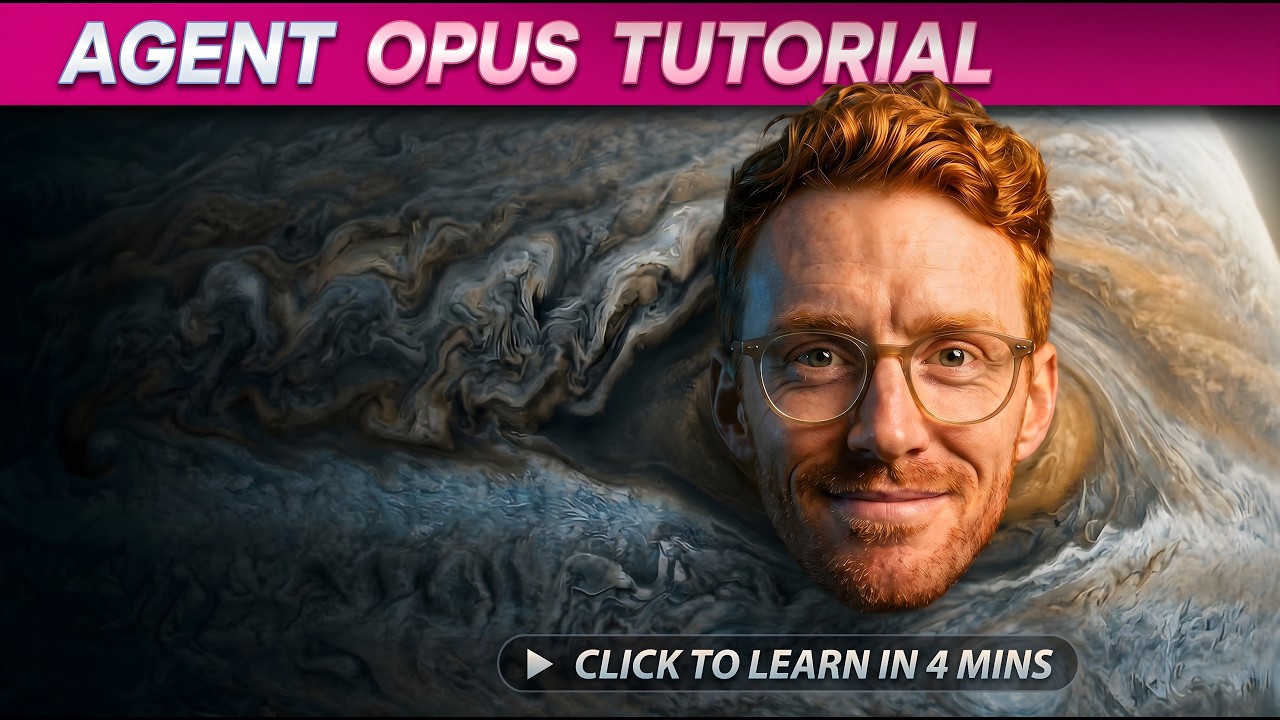 AI Video Made Simple Agent Opus Beginner's Guide (4 Min Walkthrough)