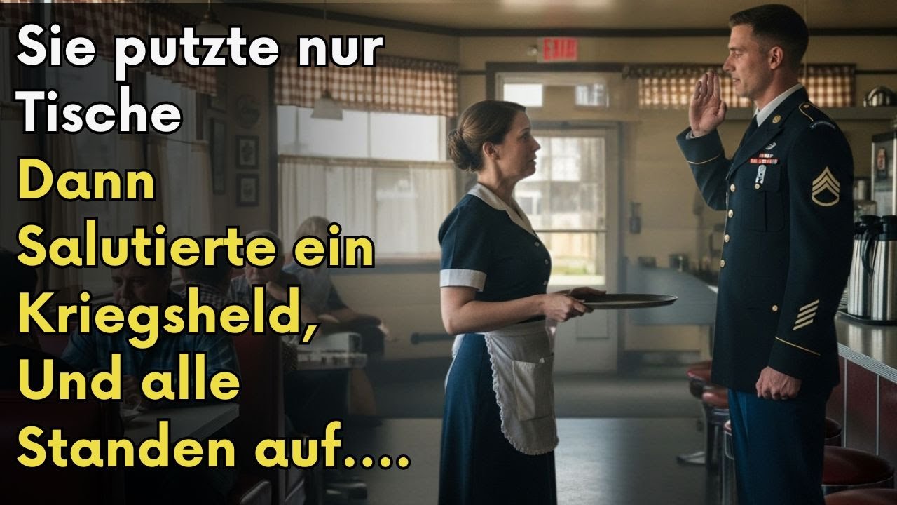 Sie Putzte Nur Tische – Dann Salutierte Ein Kriegsheld, Und Alle Standen Auf....