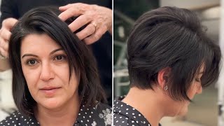 Popular Long Pixie Haircuts For Women Over 40 | Short Layered Haircuts 2023