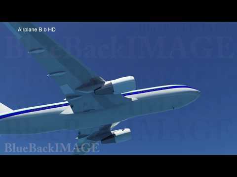 映像素材 動画素材 旅客機 航空機 飛行機 ジャンボ ジェット機 ジェット 旅行 空 空港 交通機関 翼 輸送 Airplane B b HD