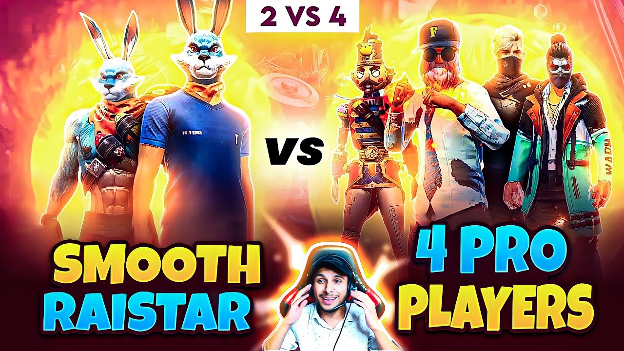 Raistar + Smooth Vs 4 Pro Players 🎯 Para SAMSUNGA3,A5,A6,A7,J2,J5,J7,S5,S6,S7,S9,A10,A20,A30,A50,A70