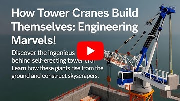 How Tower Cranes Build Themselves: Engineering Marvels!