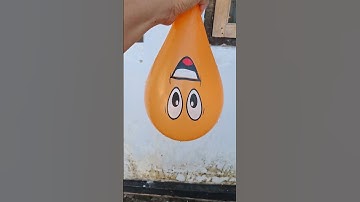 Experiment: Will a water balloon explode when it rolls down #satifying