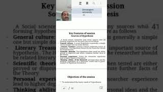 Importance of Hypothesis.session no 16