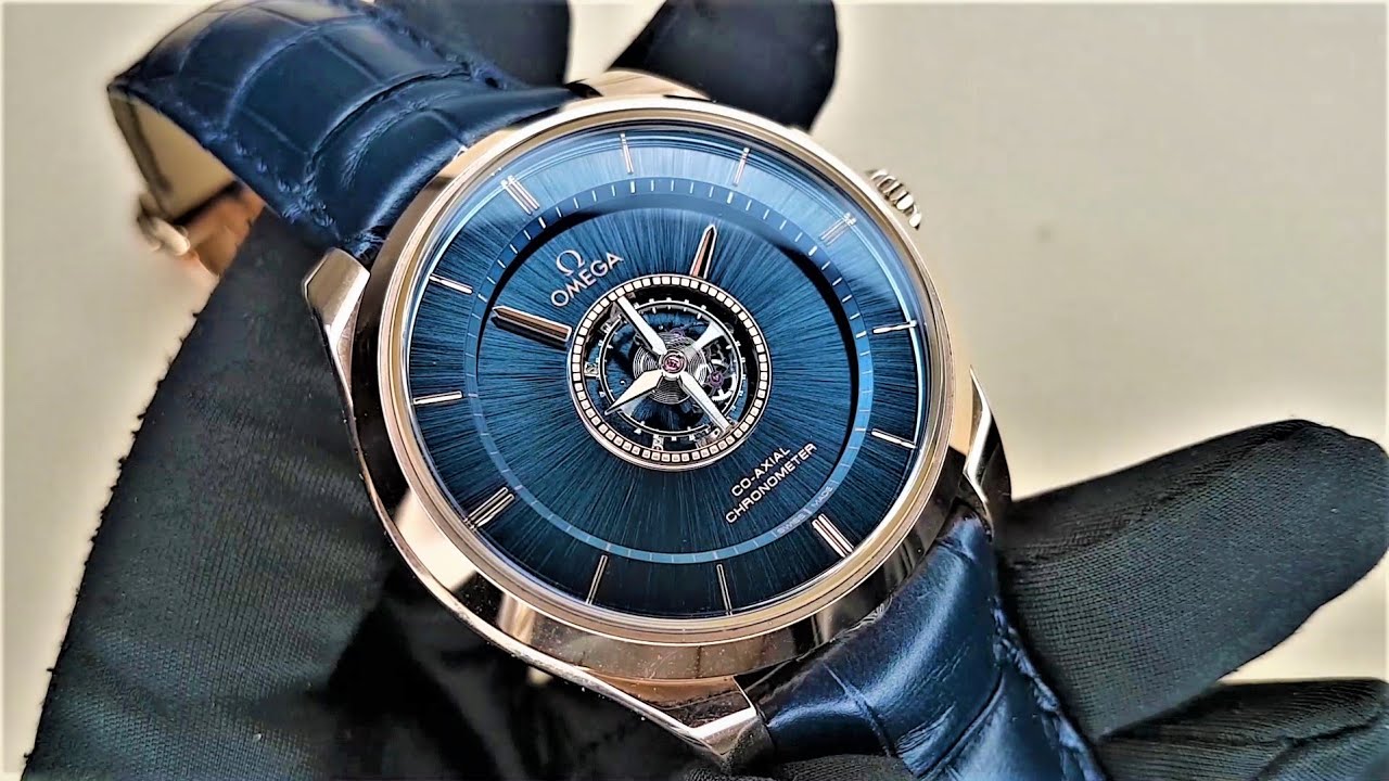 omega deville tourbillon blue price