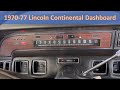 Coolest Interiors: 1970-77 Lincoln Continental Instrument Panel &amp; The &quot;Rolling Drum&quot; Speedometer