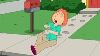 Lois Griffin falls and hurt her boob (Press F to pay respect)