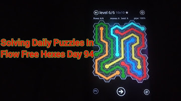 Solving Daily Puzzles In Flow Free Hexes Day 94