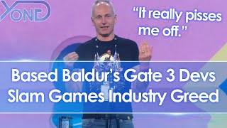 Based Baldur's Gate 3 devs slam and call out 