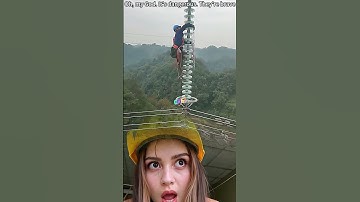 The Scaffolding of Society: Sky Workers Risking It All #dangerous jobs #China workers #High-altitude