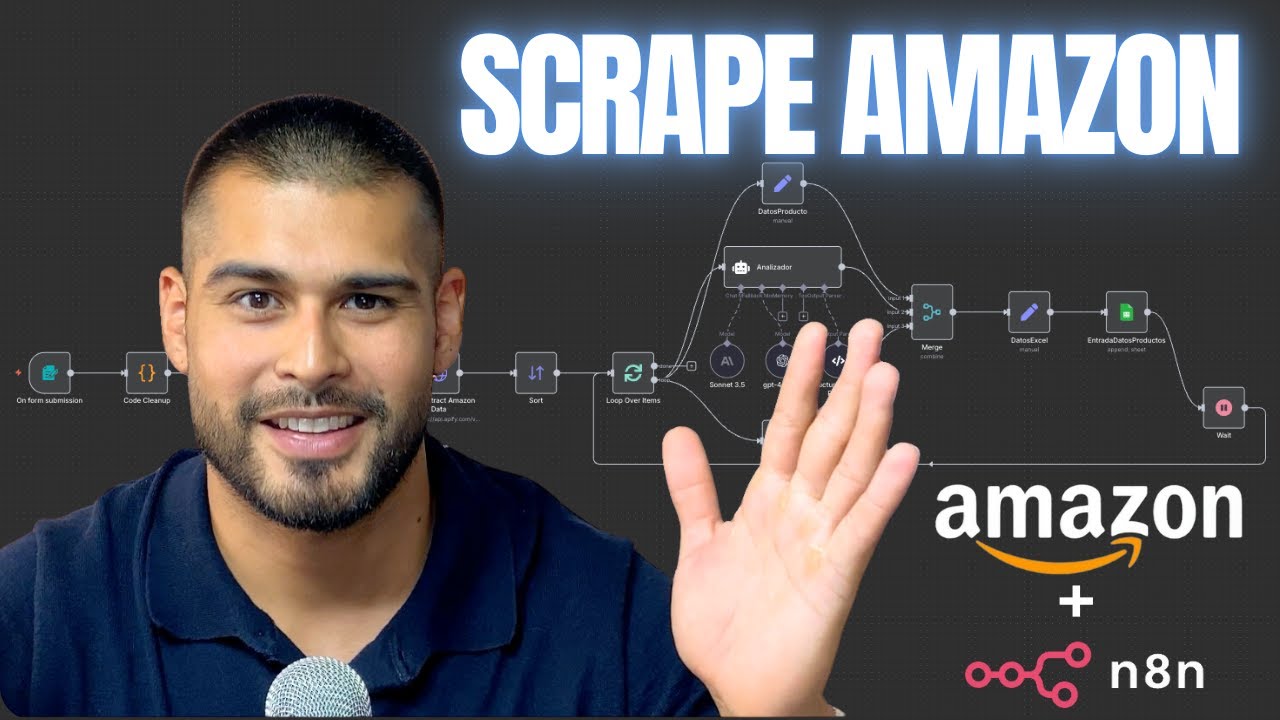 SCRAPEA PRODUCTOS de AMAZON | Tutorial n8n + AGENTE IA (Plantilla Gratuita)