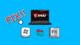 Famous How to FIX Windows Key getting 🔀 switched with Function key | For MSI Laptops Net Worth