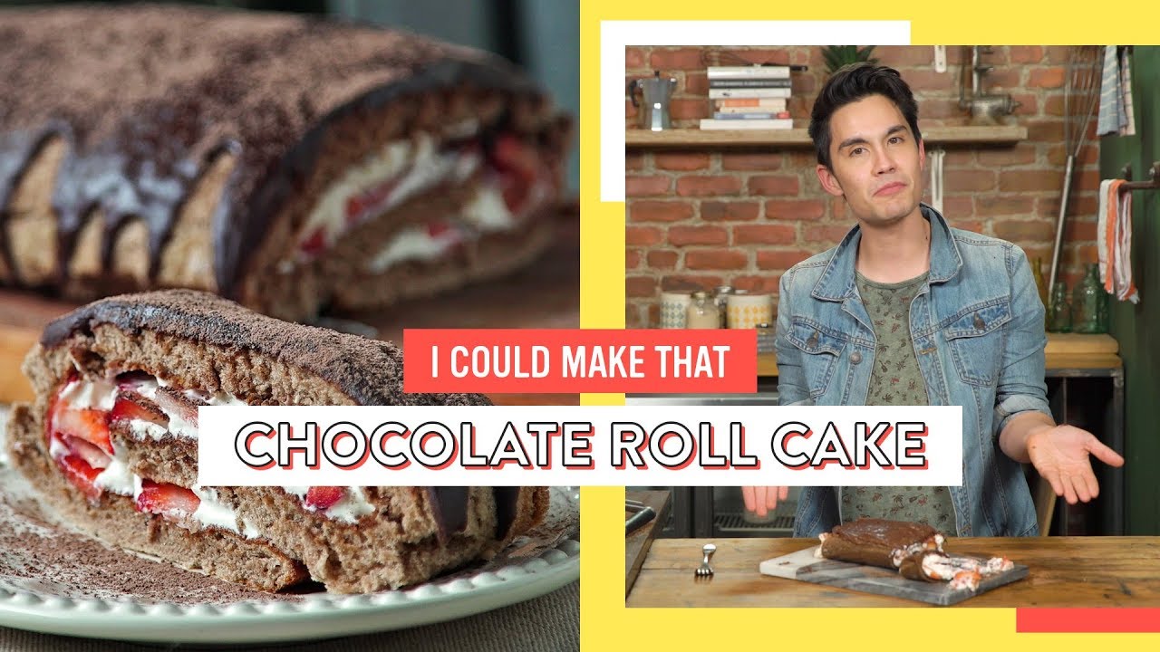 sweetwater Sam Tsui Attempts To Make A Chocolate Roll Cake | I Could Make That