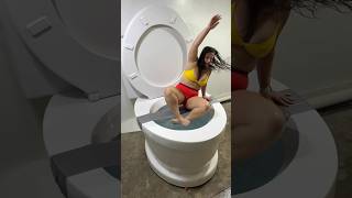 I Tried To Break The 100 Layers Duct Tape And Fell Into The Worlds Biggest Toilet #Shorts