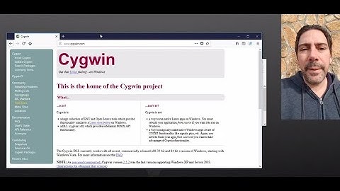 Installing Cygwin