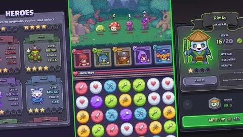 Puzzle Heroes: RPG Match Quest (Gameplay Android)