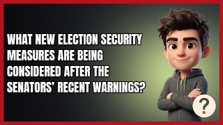 What New Election Security Measures Are Being Considered After the Senators’ Recent Warnings?