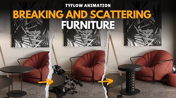 How To Make Breaking And Scattering Furniture Animation In Tyflow (Tyflow Setup Files On Patreon)