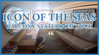 4K Icon of the Seas Balcony Room Tour - 14644