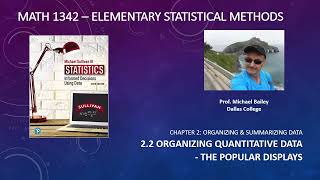 MATH 1342 – 2.2 Organizing Qualitative Data   Popular Displays