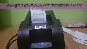 Tutorial cara cetak barcode menggunakan printer kasir 58MM dengan program siprosir v3